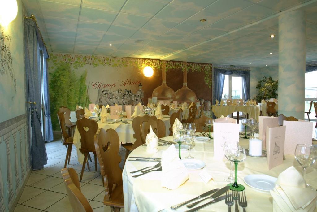 Hotel Restaurant Champ Alsace 阿格诺 外观 照片